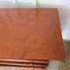 Cherry wood ogee chest of drawers - 4 drawers - 80s - long chest of drawers - Louis Philippe style