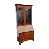 Mahogany inlaid desk bookcase