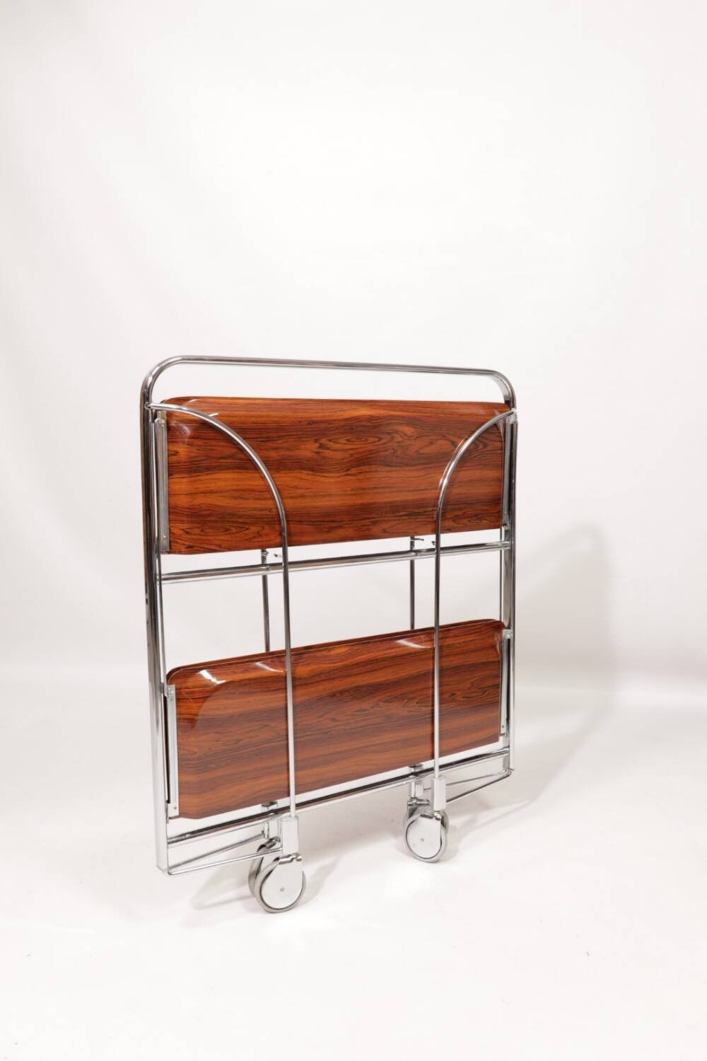 Bauhaus roll bar table chrome 1960 mid century modern design