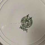 6 flat plates old floral assorted