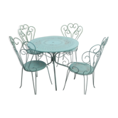 19th century iron garden set.