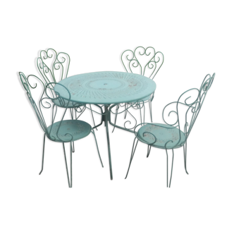 19th century iron garden set.