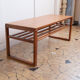 Geometric teak coffee table