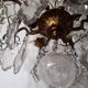 Louis XV-style bronze cage and crystal Baccarat chandelier