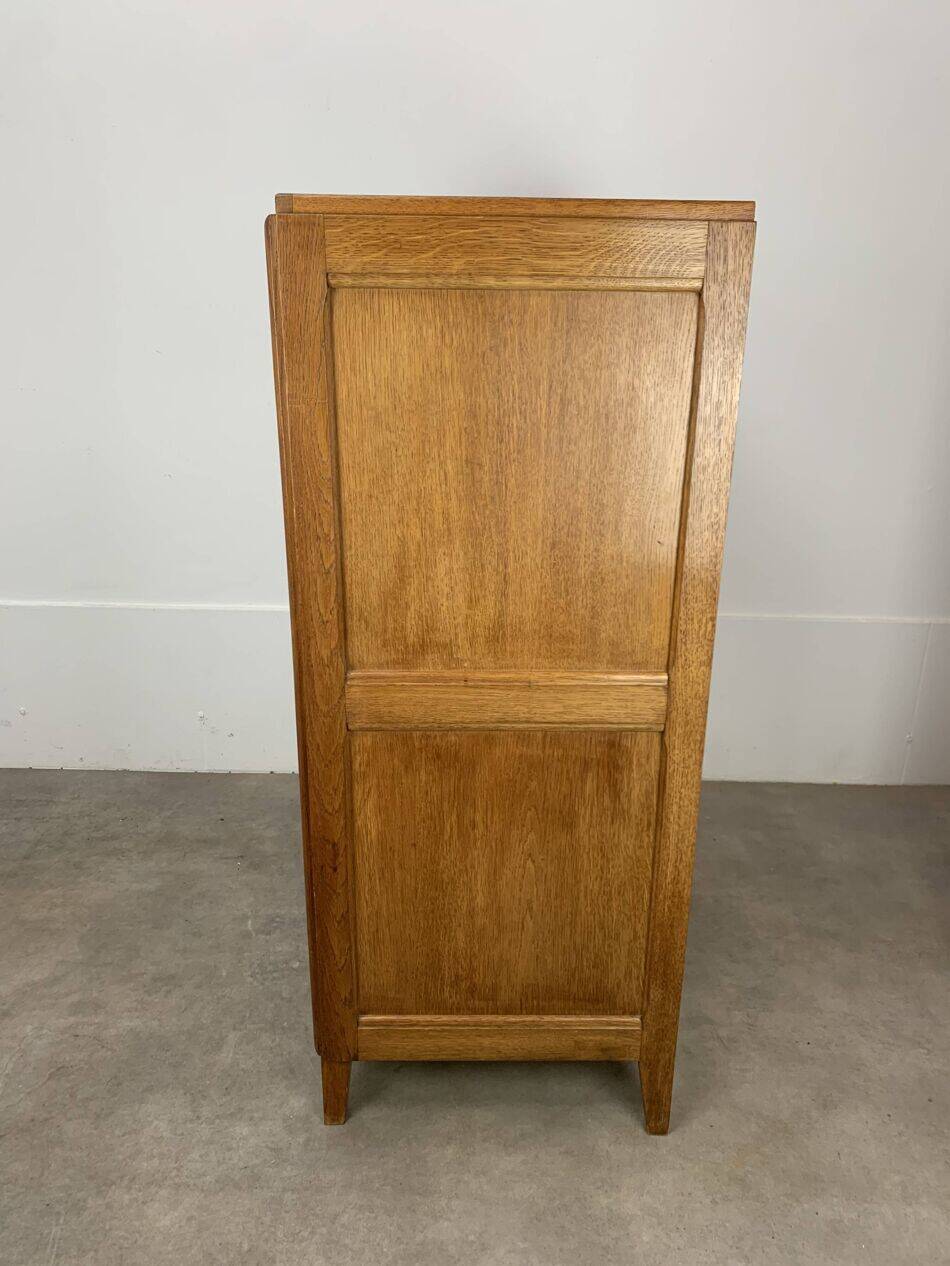 Secrétaire, bureau, commode en chêne, années 50
