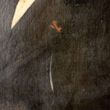 Oil on canvas portrait of bearded man XIXth Stamp Jerome Ottoz H