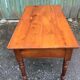 Louis Philippe style farmhouse table in solid cherrywood