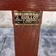 Banc de gare en chêne 2m80