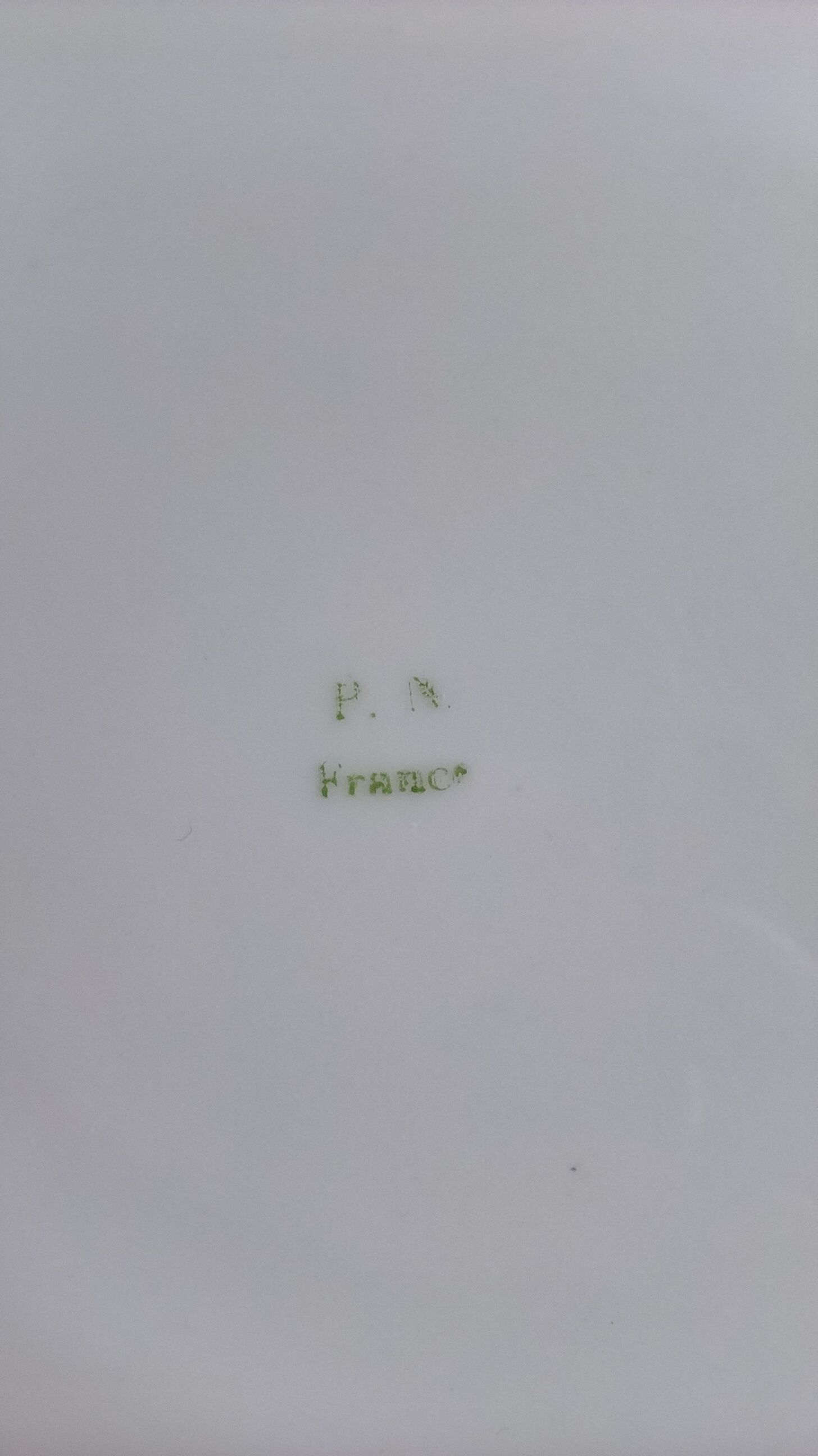 P.N. France porcelain pie dish, art deco style