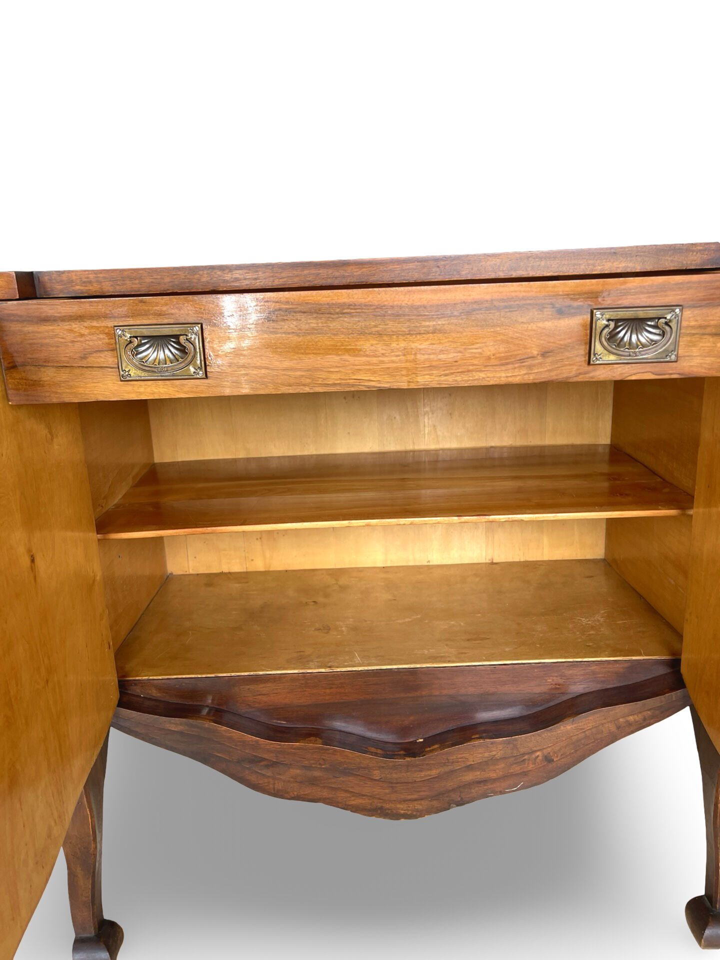 Walnut buffet, antique Italian, 1930s.