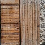 Old wooden barn doors