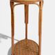 Table d'appoint, support à plante en bois, bambou et roseau, années 1960