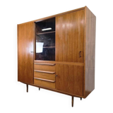 Meuble vintage en bois / meuble bar / vitrine