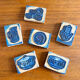 Box of six school stamps