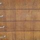 Vintage chest of drawers from the 50s/60s in oak 4 drawers feet bobbin