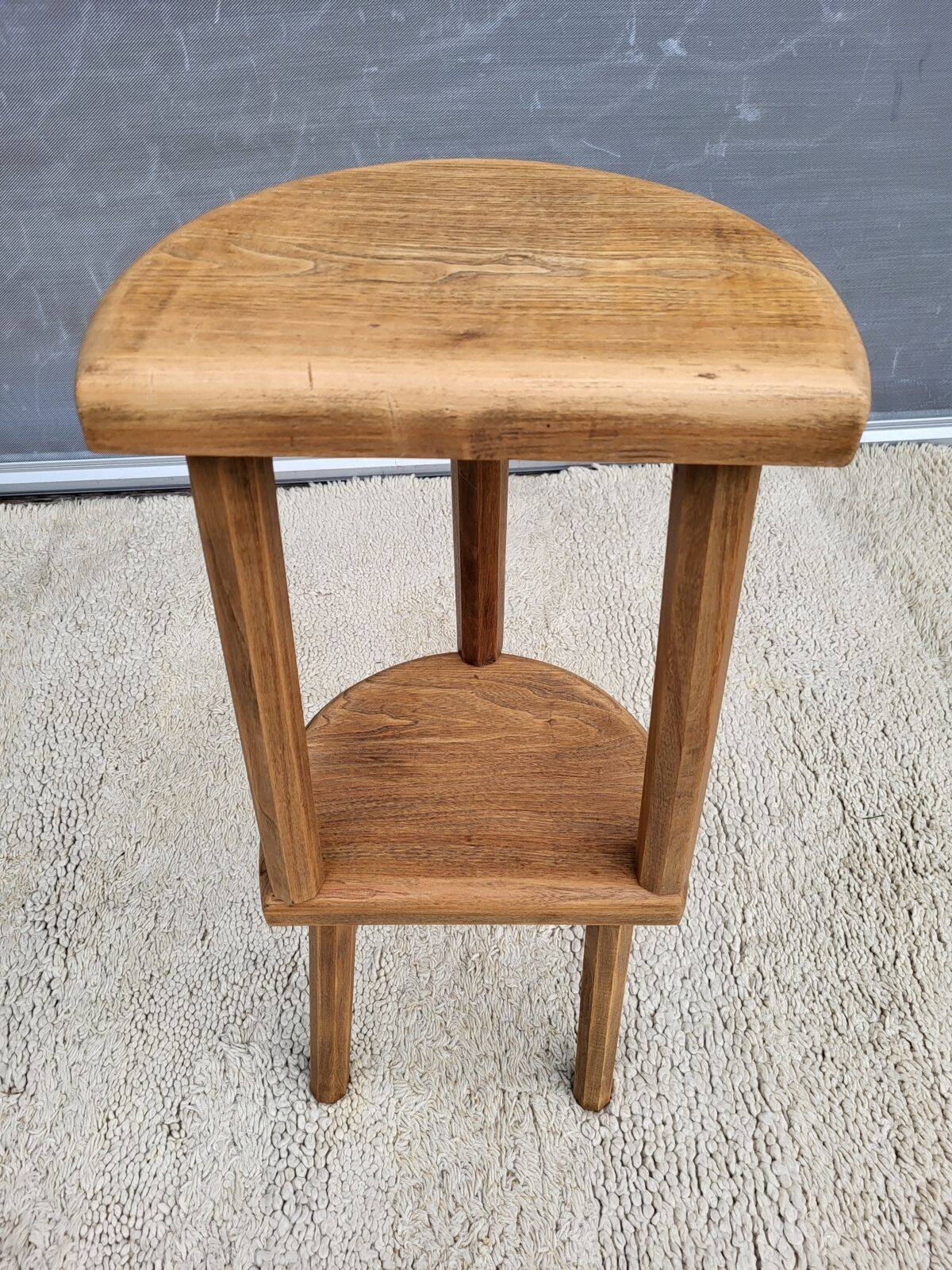 Pair of raw wood milking stools • Brutalist spirit & nature