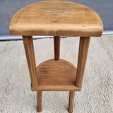 Pair of raw wood milking stools • Brutalist spirit & nature