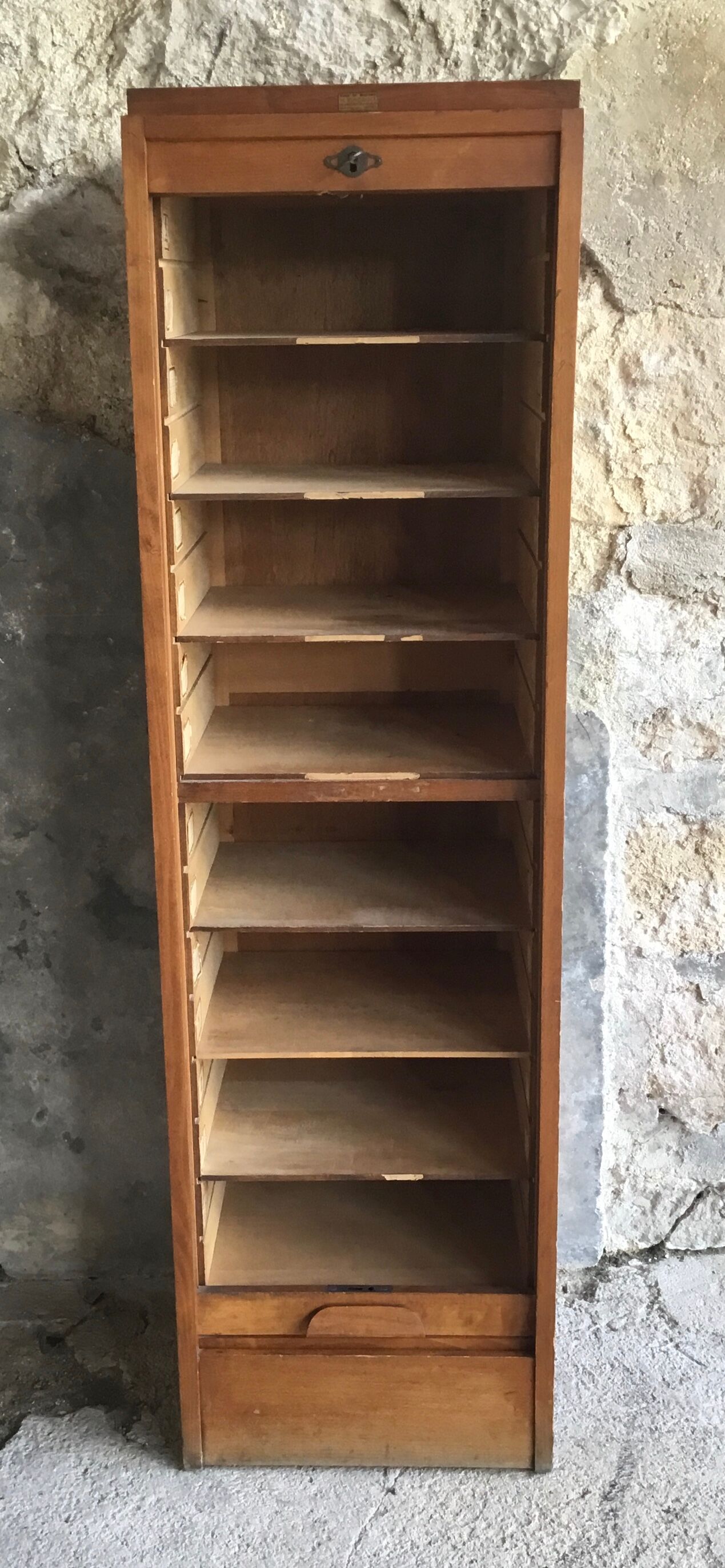 Radia oak curtain binder vintage 1950