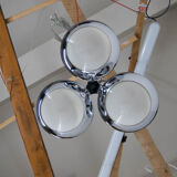 Chrome-Plated Functionalist Chandelier by Zukov, 1940s