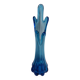 Turquoise blue blown glass vase