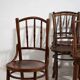 Antique Parisian café-style chairs (c. 1920). Set of 6, no. 3
