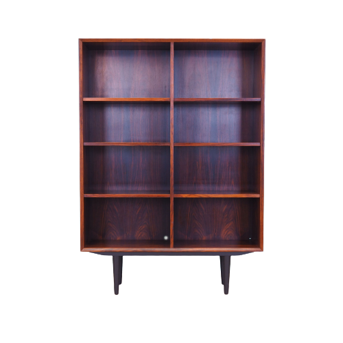Rosewood bookcase, Danish design, 1960s, manufactured by Brouer Møbelfabrik