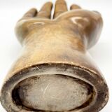 Large sculpture hand / empty pocket plaster 1960 jean Jacques Goma Vibreville