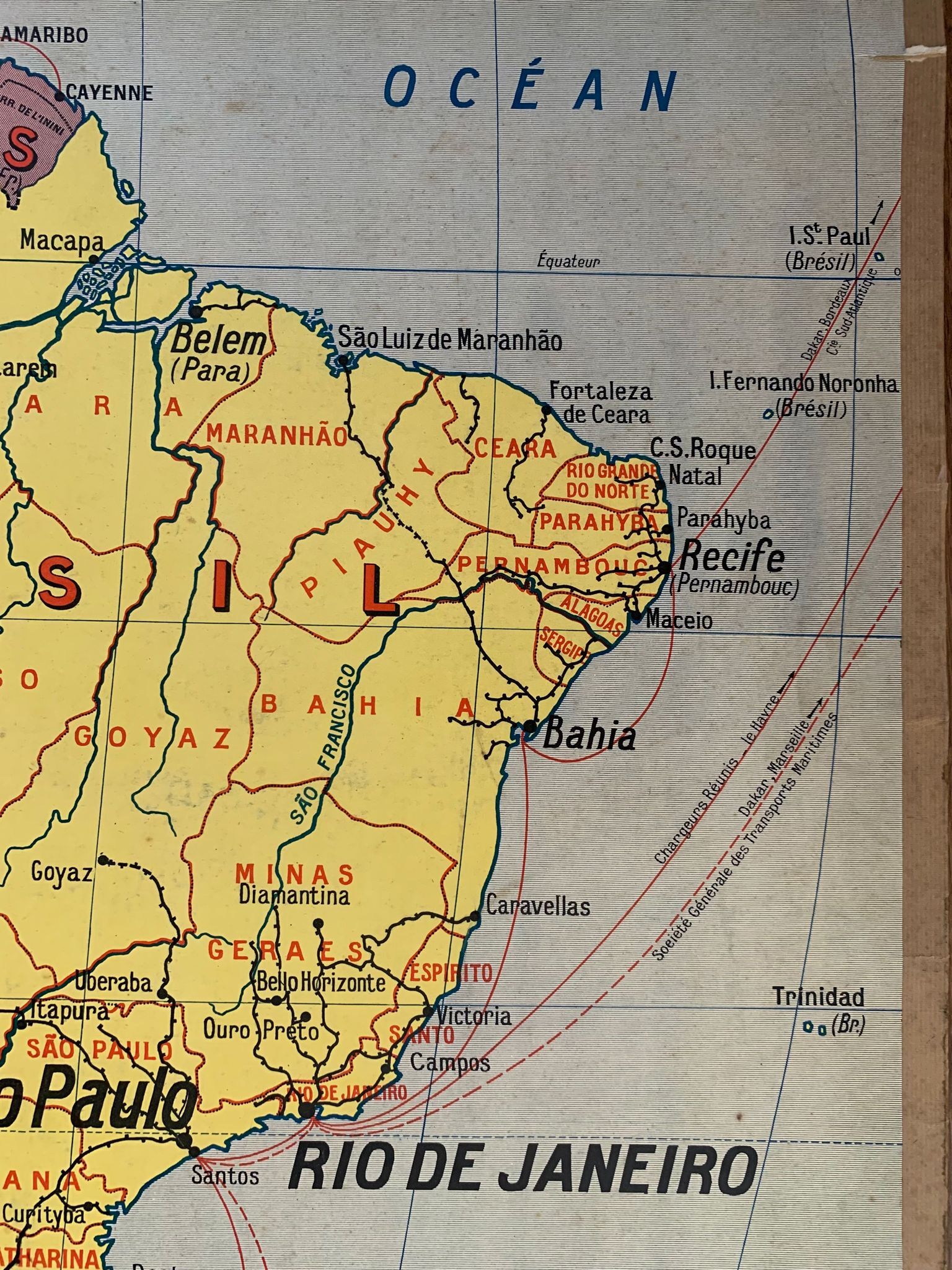 School map n°16 and 16 bis - Political South America