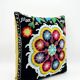 Vintage embroidered cushion cover 43x46 cm