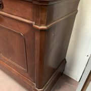 Window furniture in two bodies Napoleon III Mahogany and veneer XIX century