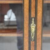 Transition style library marquetry and gilded bronze on marble