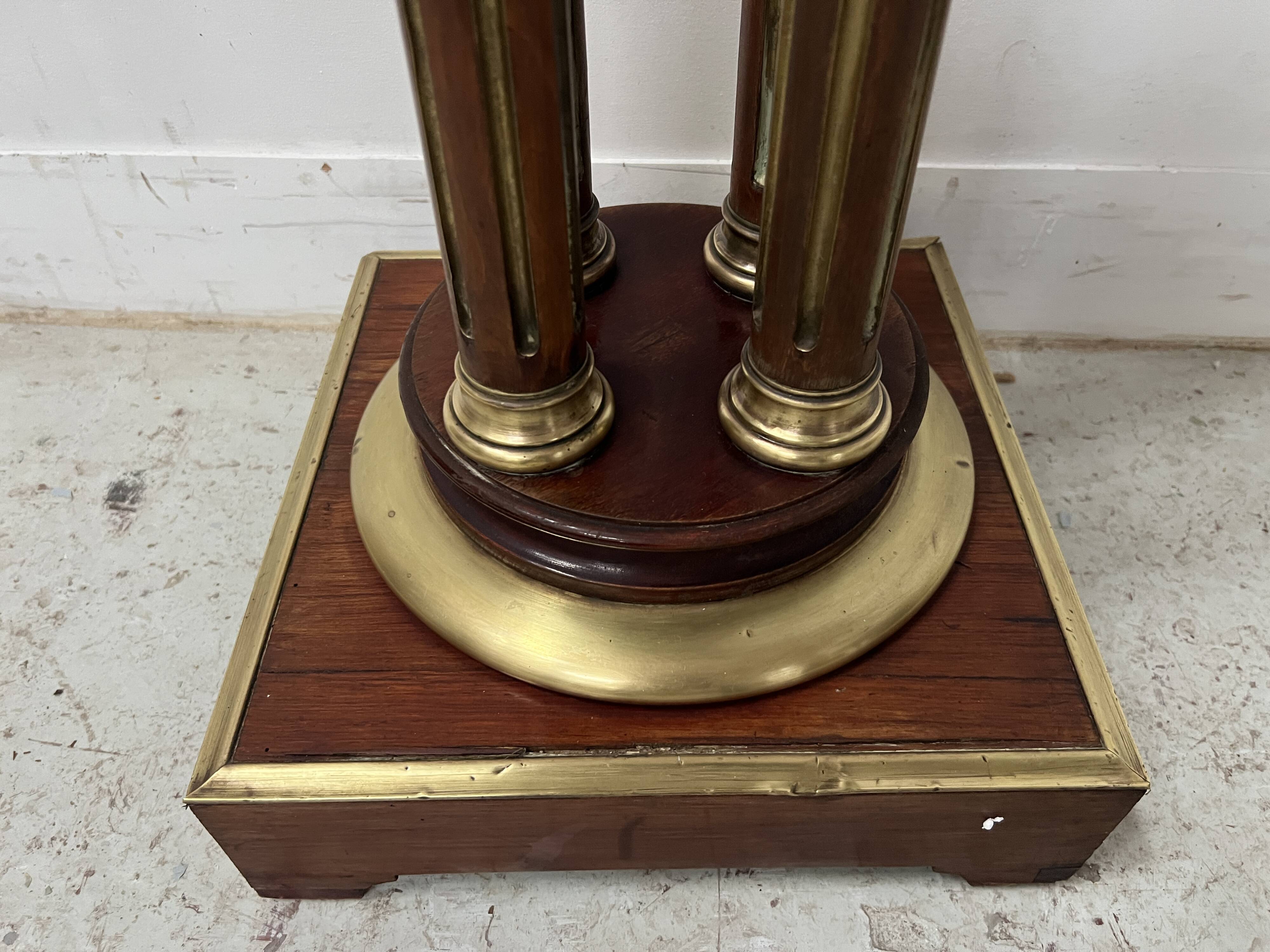 Napoleon III style mahogany display column, 20th century