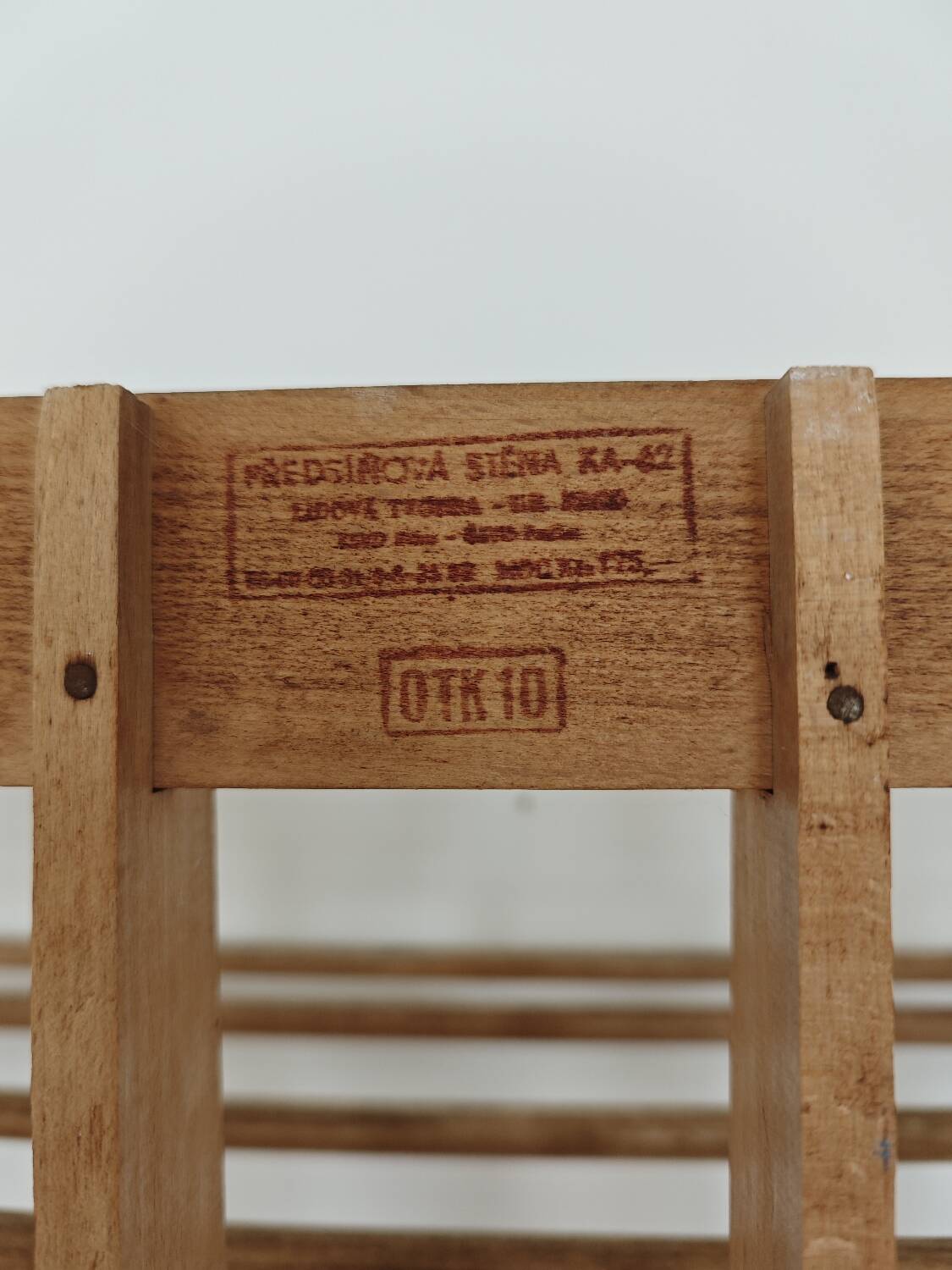 Wooden wall coat rack by Krasna Jizba