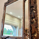 Miroir ancien chêne sculpté - Style Henri II