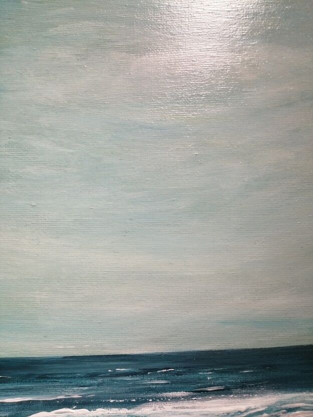 Original painting "eternal foam" signed and delivered with its certificate