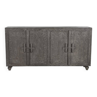 Wooden chest 175x40x90 sculpture