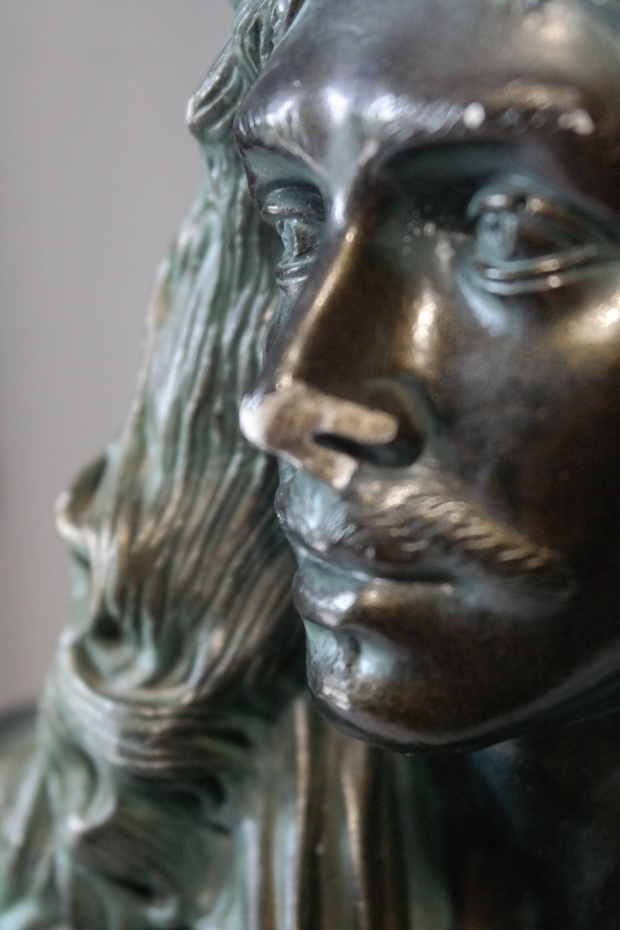 Molière bust in plaster