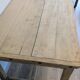 Old farmhouse table in solid cherry wood with drawers, 140 cm.
