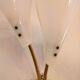 Pair of brass wall lamps design 50s - 60s