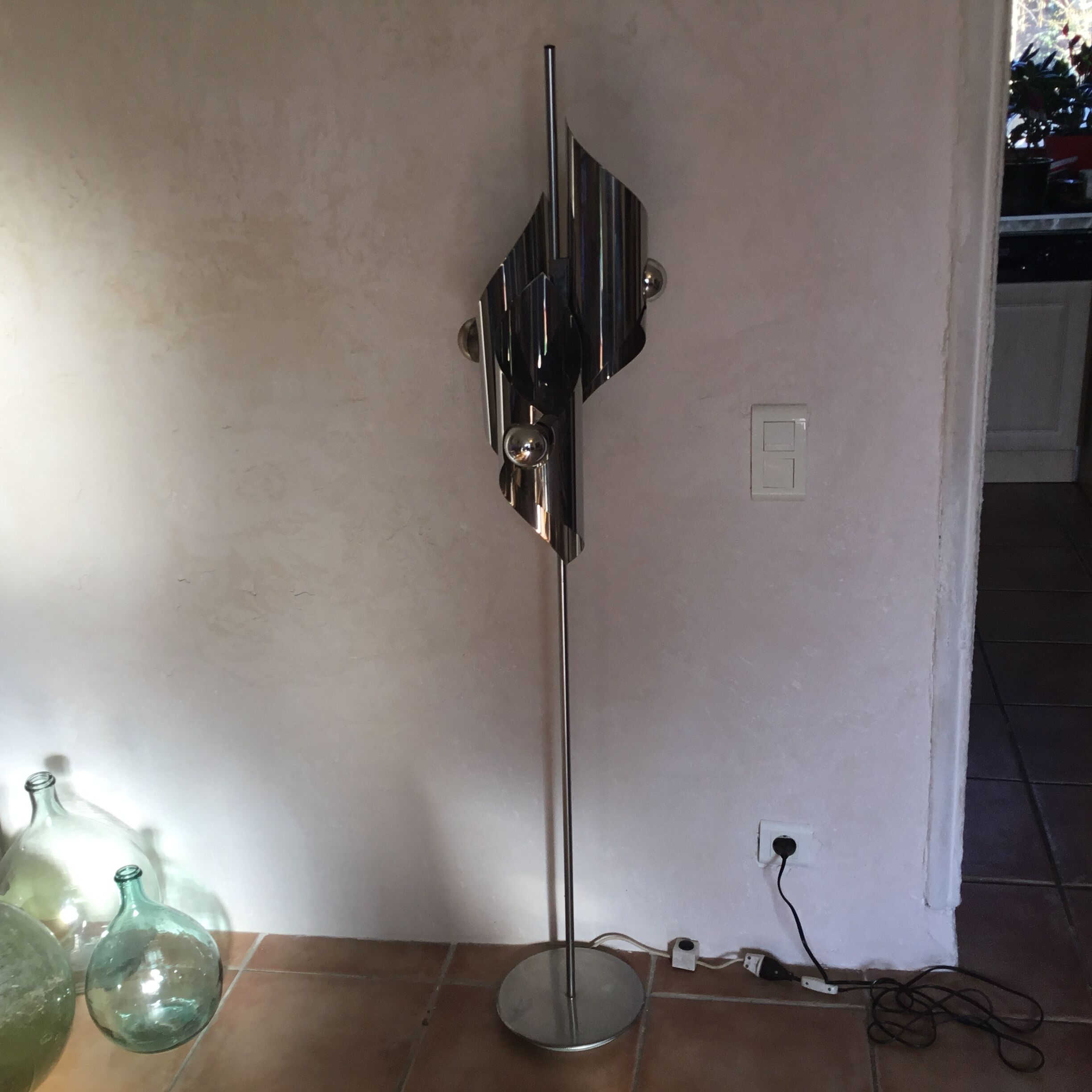 Lamppost and chandelier, Space age 1970 vintage UFO design
