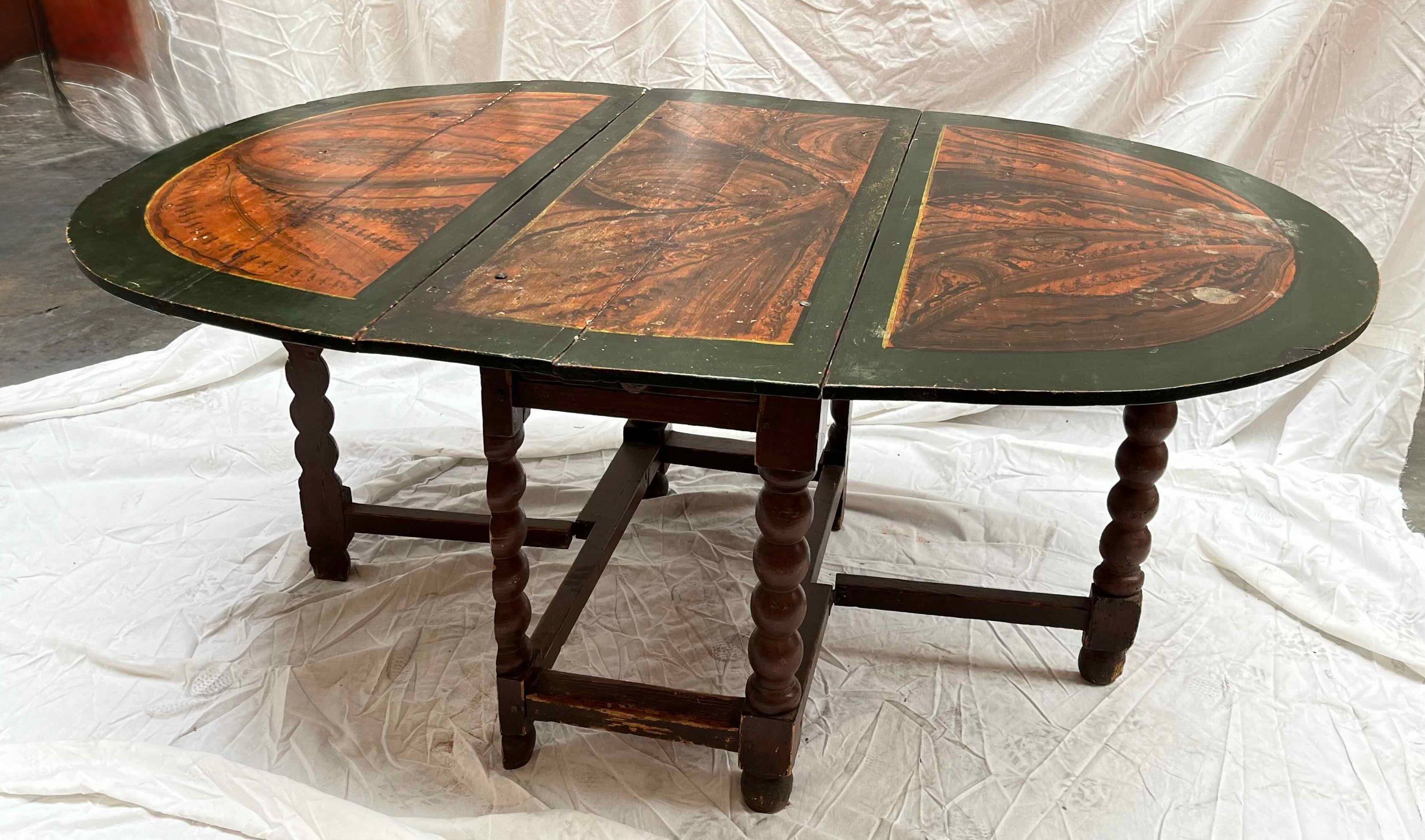 Spanish polychrome table (17th century)