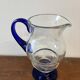 Blue glass carafe