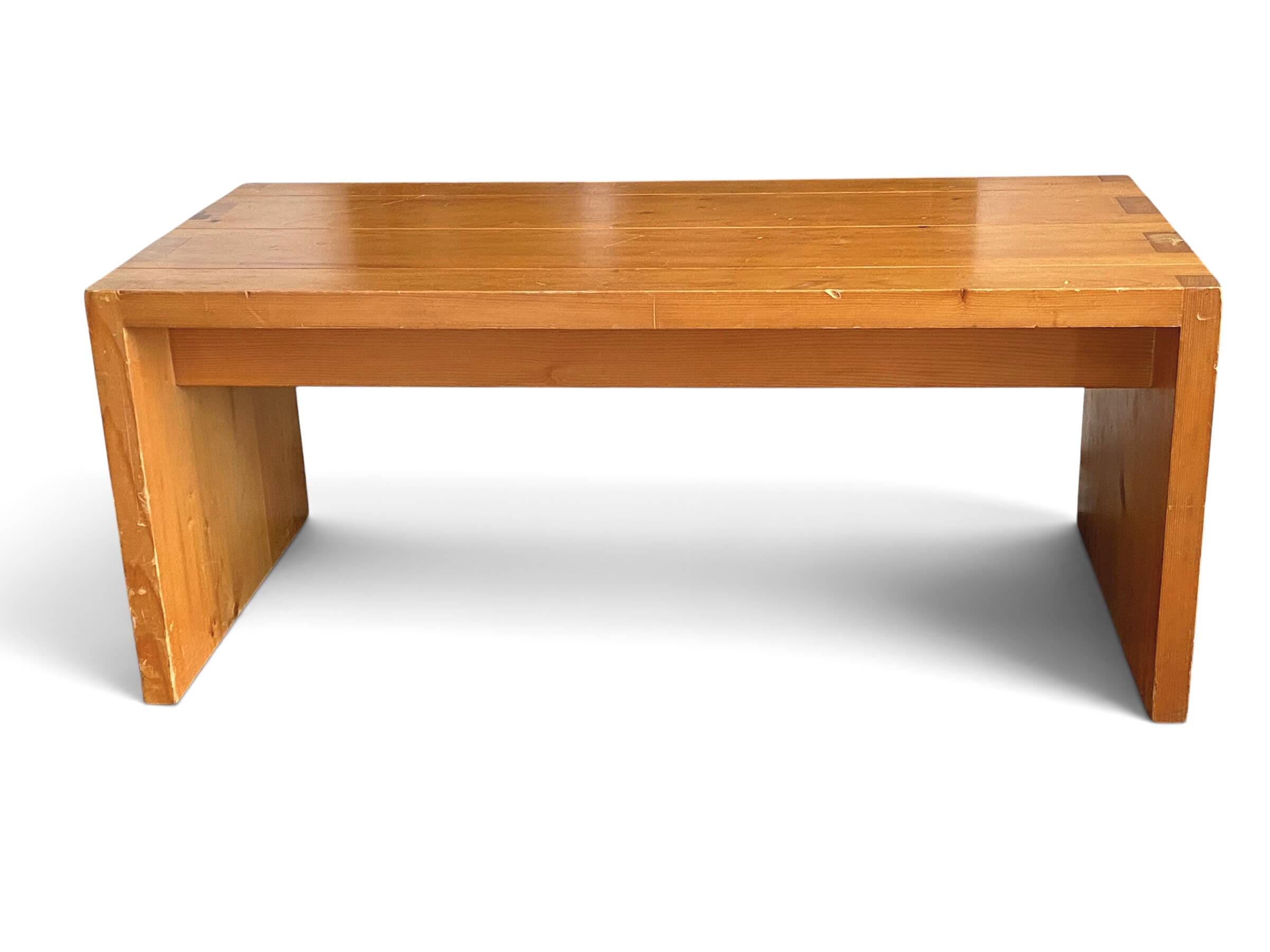 Authentic 1960s pine mountain coffee table.