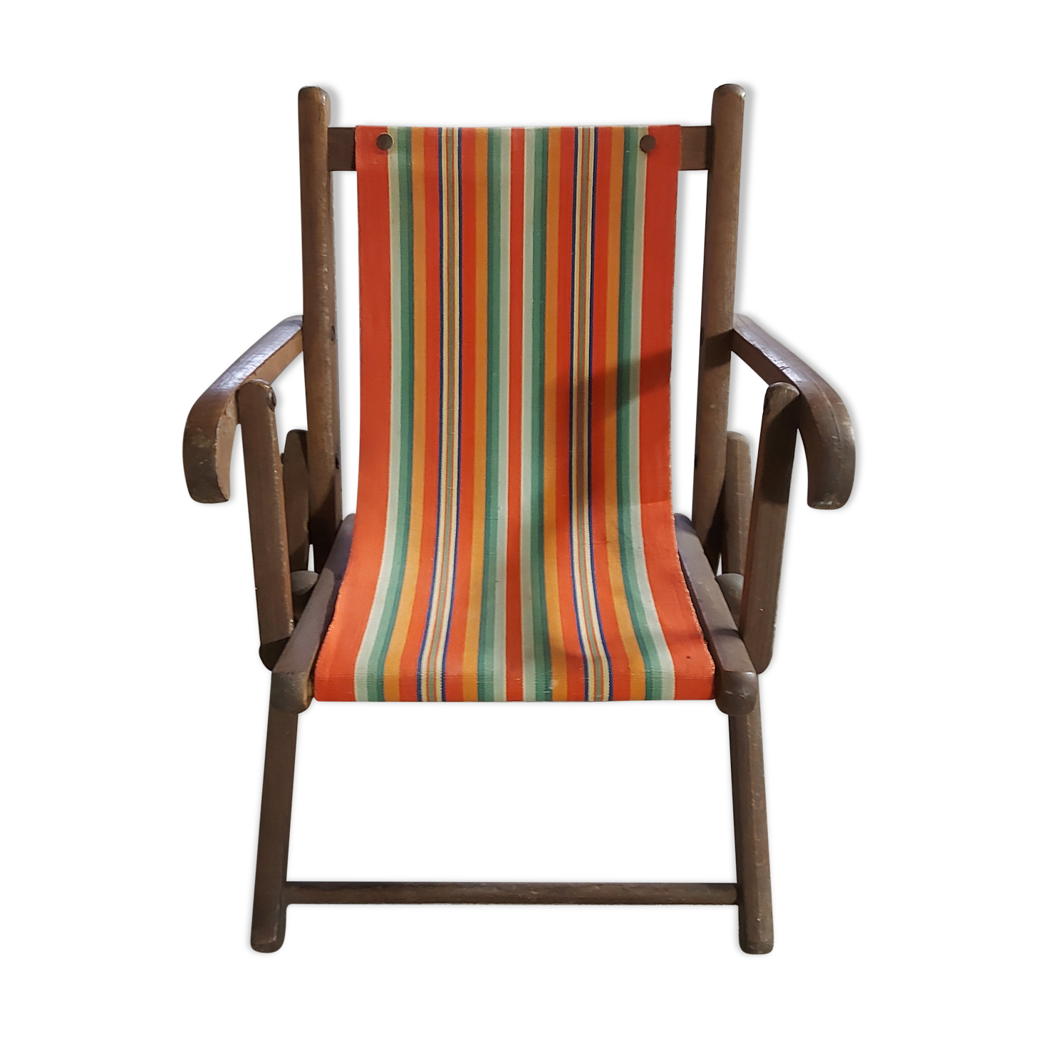 Vintage children's chaise longue