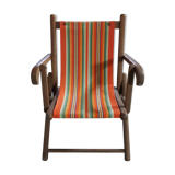 Vintage children's chaise longue