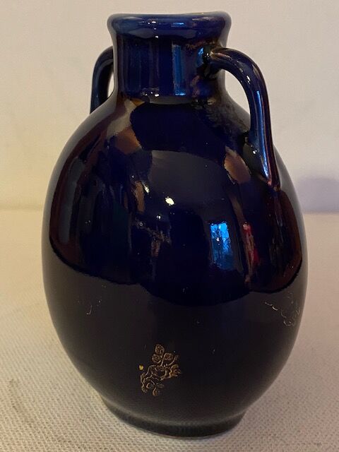 Limoges Pallas blue porcelain vase