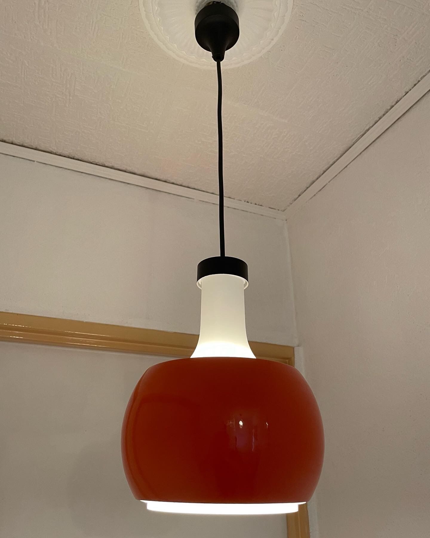 Pendant lamp space age vintage by Rolf Krüger, 1970s