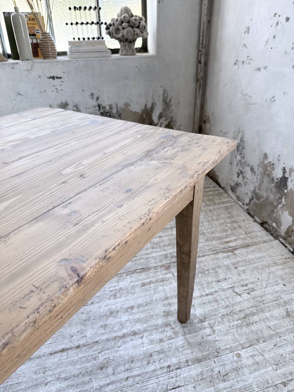 1950 pine farmhouse table 2m