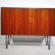 Buffet d'Erich Stratmann, teck, pieds en épingle à cheveux, armoire, années 1960
