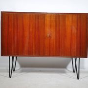 Buffet d'Erich Stratmann, teck, pieds en épingle à cheveux, armoire, années 1960